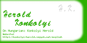 herold konkolyi business card